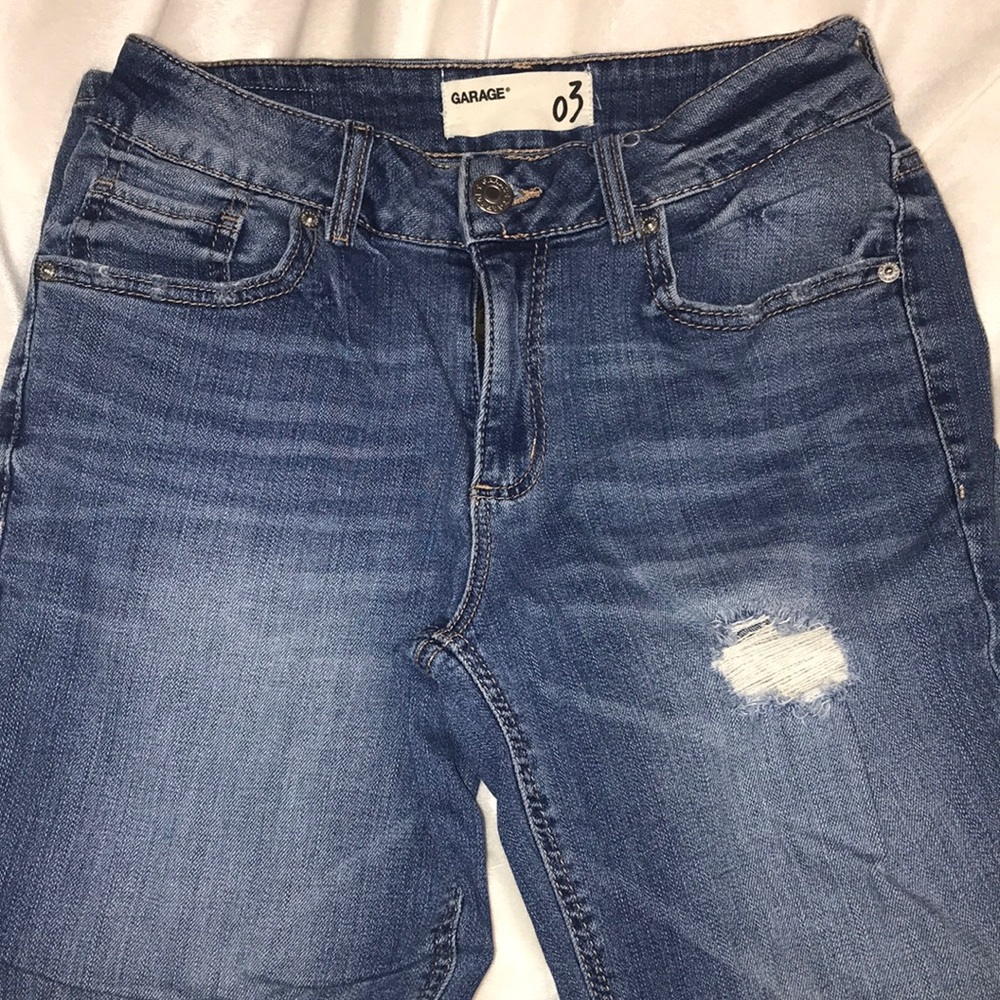 Garage Distressed Girlfriend Jeans
